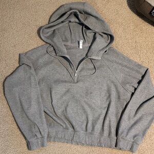 Zella Women's Gray Hooded Sweatshirt XL oversized